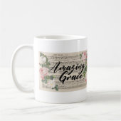 Amazing Grace - オリジナル楽譜 コーヒーマグカップ (左)