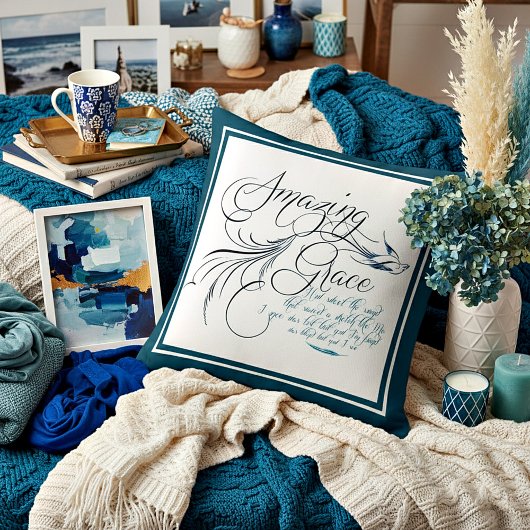 Amazing Grace Throw Pillow クッション
