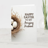 Amazing Husband Easter Day Card カード (正面)