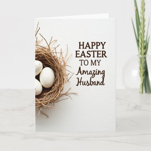 Amazing Husband Easter Day Card カード (正面)