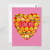 Amazing I love you Emoji Gift ポストカード (正面/裏面)
