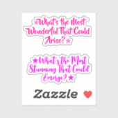 Amazing Inspirational Quotes | ポジティブガール シール (シート)