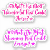 Amazing Inspirational Quotes | ポジティブガール シール (正面)