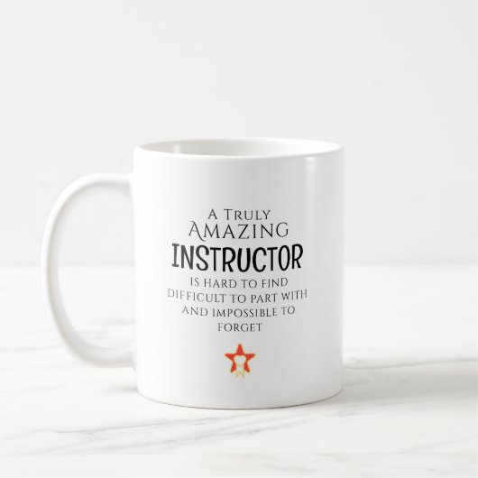 Amazing Instructor Hard To Find Personalized Gift コーヒーマグカップ (左)