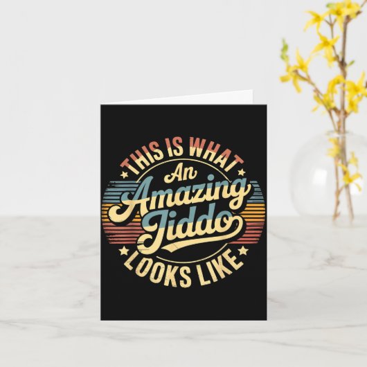 Amazing jiddo  カード (黄色い花)