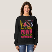 Amazing kiss healing power heart apparel women men スウェットシャツ (正面フル)
