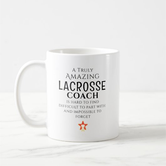Amazing Lacrosse Coach Hard To Find Personalized  コーヒーマグカップ (左)