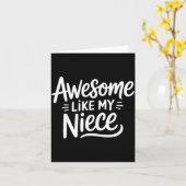Amazing Like My Niece カード (黄色い花)