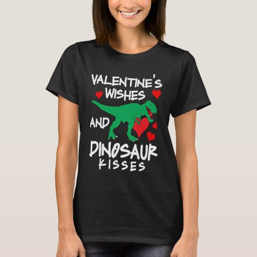 Amazing love apparel heart wishes and dinosaur kis tシャツ (正面)