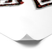 Amazing Machu_Picchu Cusco Peru Drawing ポスター (角)