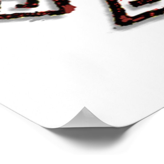 Amazing Machu_Picchu Cusco Peru Drawing ポスター (角)