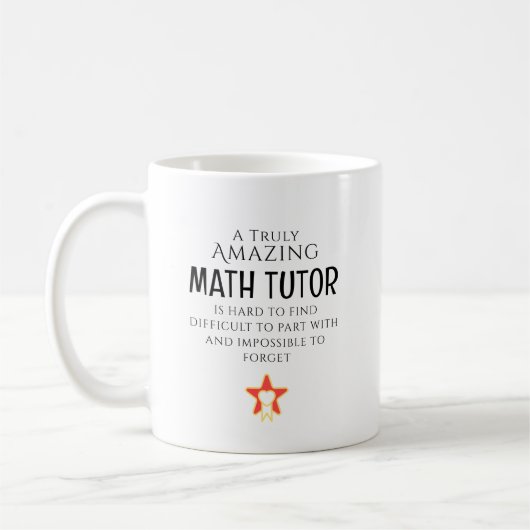 Amazing Math Tutor Hard To Find Personalized Gift コーヒーマグカップ (左)