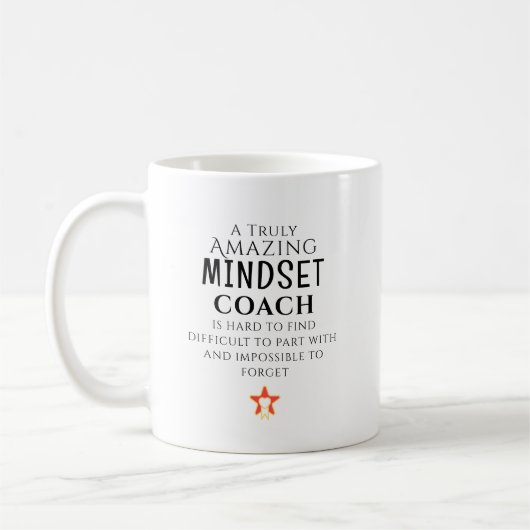 Amazing Mindset Coach Hard To Find Personalized コーヒーマグカップ (左)