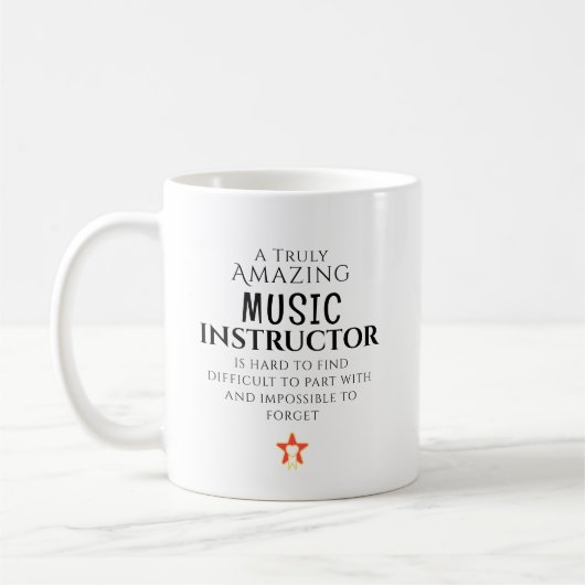 Amazing Music Instructor Hard To Find Personalized コーヒーマグカップ (左)
