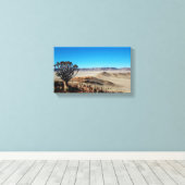 Amazing Namibian Landscape Stretted Canvas Print キャンバスプリント (インサイチュ (ウッドフロア))