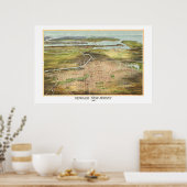 Amazing old map of Newark, New Jersey from 1916 ポスター (キッチン)