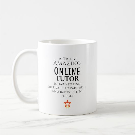 Amazing Online Tutor Hard To Find Personalized  コーヒーマグカップ (左)