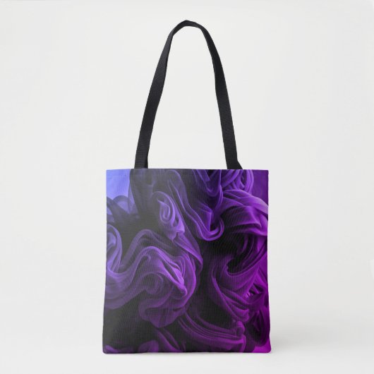 Amazing Purple + Dark Blue Swirls on This Reusable トートバッグ (正面)