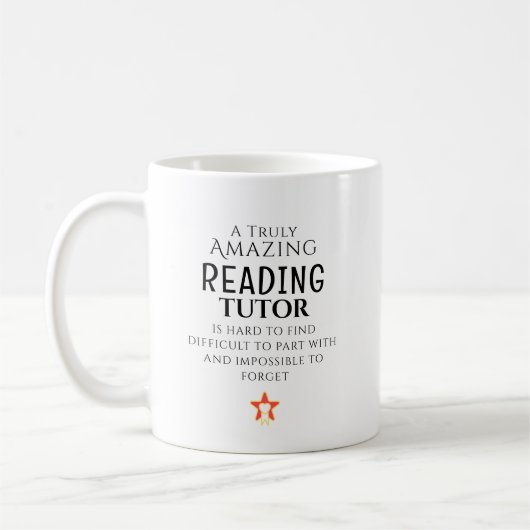 Amazing Reading Tutor Hard To Find Custom  コーヒーマグカップ (左)