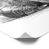 Amazing realistic wombat in pencil drawing style ポスター (角)