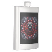 Amazing Red/Black Checkered Mandelbrot Starbursts フラスク (右)