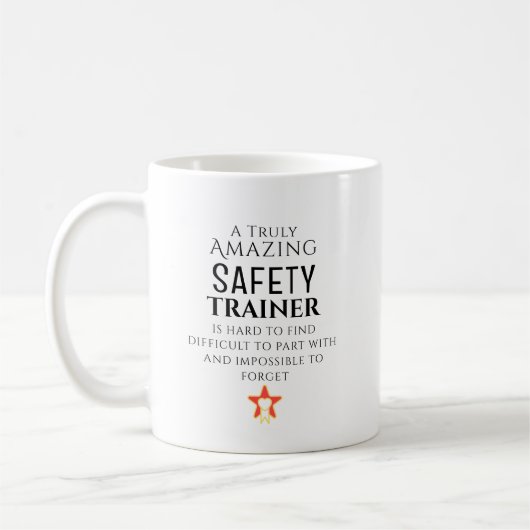Amazing Safety Trainer Hard To Find Custom  コーヒーマグカップ (左)