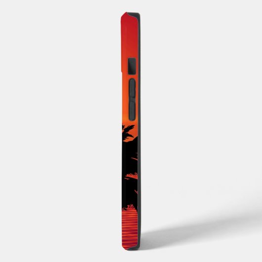 Amazing sunset with palms on tropical beach Case-Mate iPhoneケース (裏面 / 左)