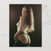 Amazing Tattooed美しいランジェリーのモデル写真 ポストカード (正面)