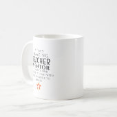 Amazing Teacher Mentor Hard To Find Personalized  コーヒーマグカップ (正面左)