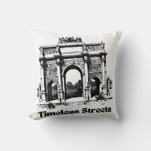 Amazing Timeless streets hands bag for you  クッション (正面)