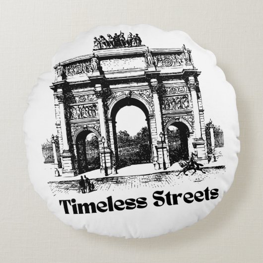 Amazing Timeless streets hands bag for you  ラウンドクッション (正面)