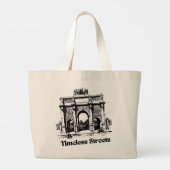 Amazing Timeless streets hands bag for you  ラージトートバッグ (裏面)
