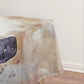 Amazing white and bay horses in a gallop テーブルクロス (インサイチュ)