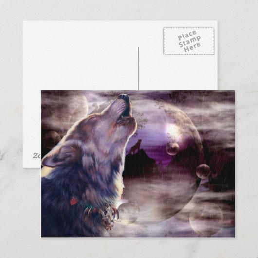 Amazing Wolf Songはがき ポストカード (正面/裏面)