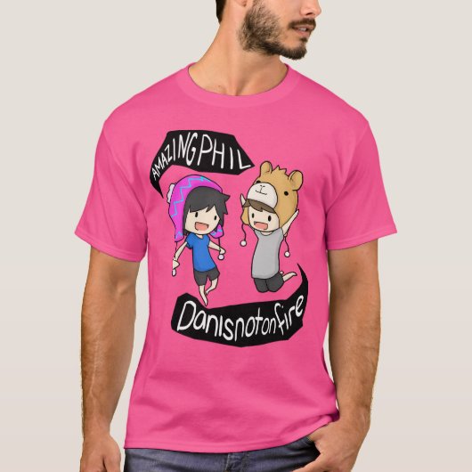 AmazingphilとDanisnotonfire Tシャツ (正面)