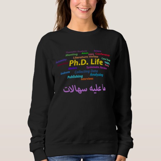 Amazining PhD life スウェットシャツ (正面)