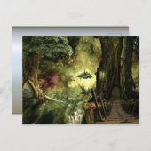 Amazonのファンタジー ポストカード (正面/裏面)