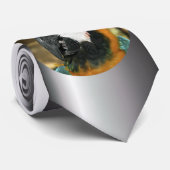 Amazonの青と黄色のマカオ ネクタイ (ロール)