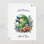 Amazon パーソナライズされた Parrotの考えお客様 ポストカード (正面/裏面)