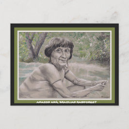 Amazon Rain forestの長老ポストカードw orig.art ポストカード