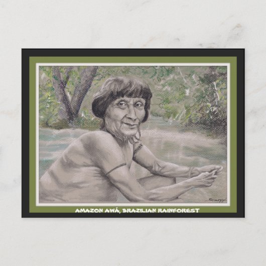 Amazon Rain forestの長老ポストカードw orig.art ポストカード (正面)