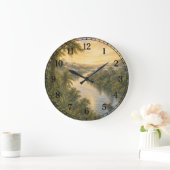 Amazon Rainforest Wall Clock — Nature-Inspired Des ラージ壁時計 (ホーム)