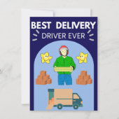 Amazon UPS FedExの配達員への感謝カード サンキューカード (正面)