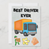 Amazon・UPS・FedExの配達員カード(テキスト編集可能) サンキューカード (正面)