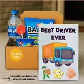 Amazon・UPS・FedExの配達員カード(テキスト編集可能) サンキューカード