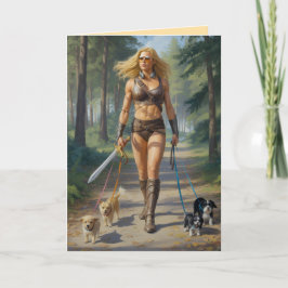 Amazon Warrior Walkin' the Dog Card シーズンカード