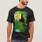 Amazoniaの緑の雨林のToucan Tシャツ (正面)
