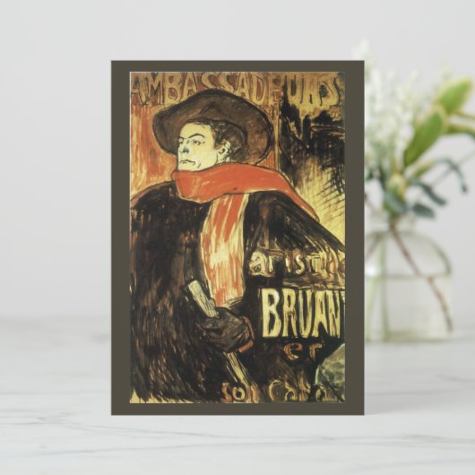 Ambassadeurs, Aristide Bruant by Toulouse Laurec (スタンド正面)