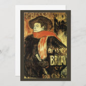 Ambassadeurs, Aristide Bruant by Toulouse Laurec (正面/裏面)