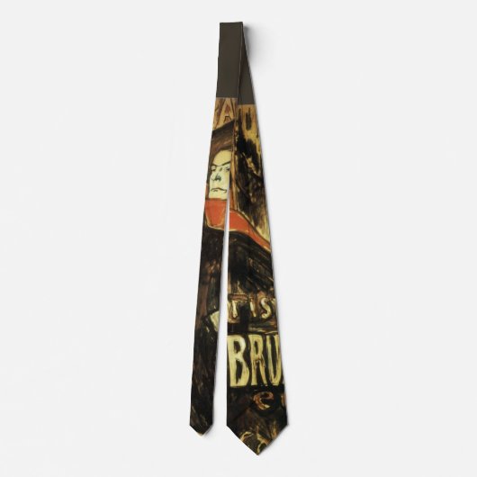 Ambassadeurs, Aristide Bruant by Toulouse Laurec ネクタイ (裏面)